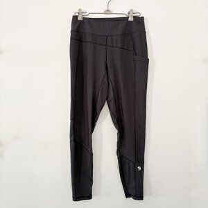 Mountain Hardwear Women's Black‎ Leggings – Size Medium – Mesh Back Detail